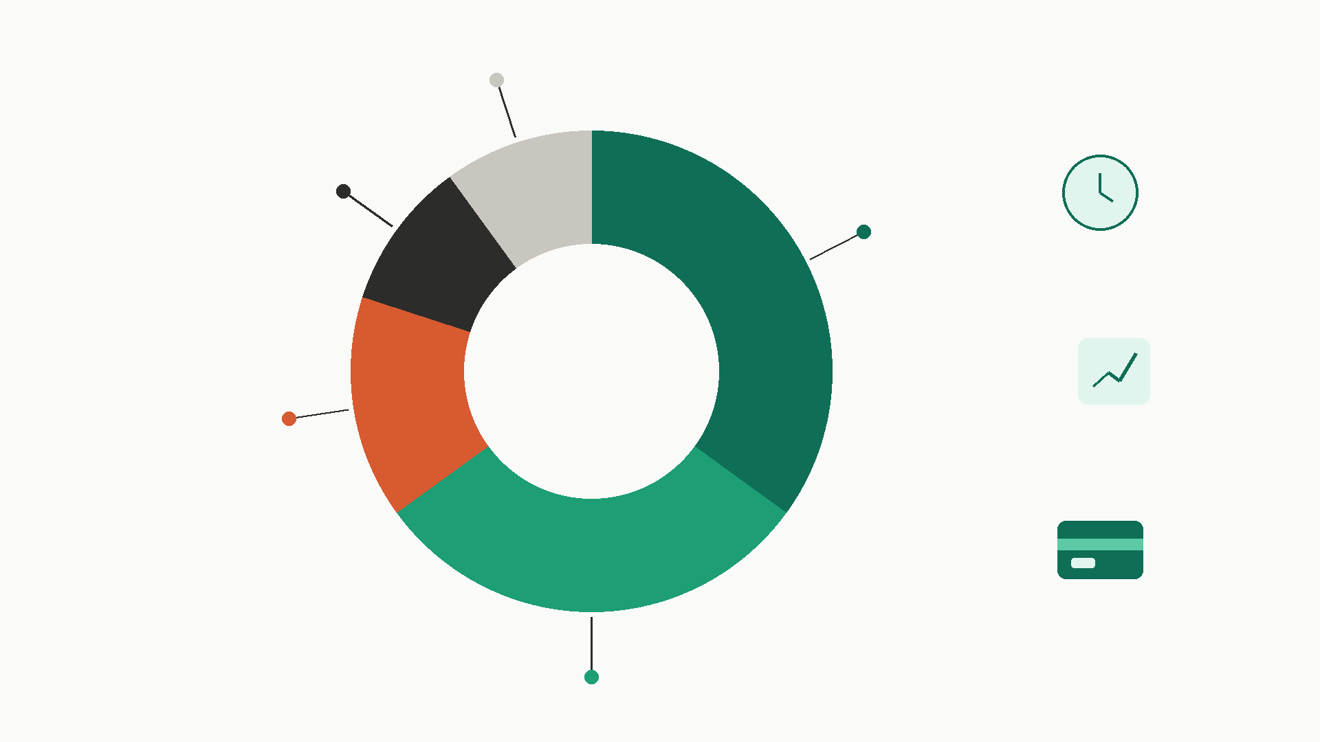 Illustration of credit score factors and how they affect borrowing